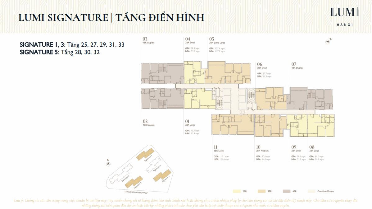 Căn hộ Signature 1 Chung cư Lumi Hà Nội